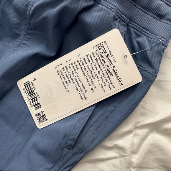 🆕💙 Lululemon Dance Studio Relaxed Fit Mid Rise Cargo Jogger - Oasis Blue - Picture 4 of 10